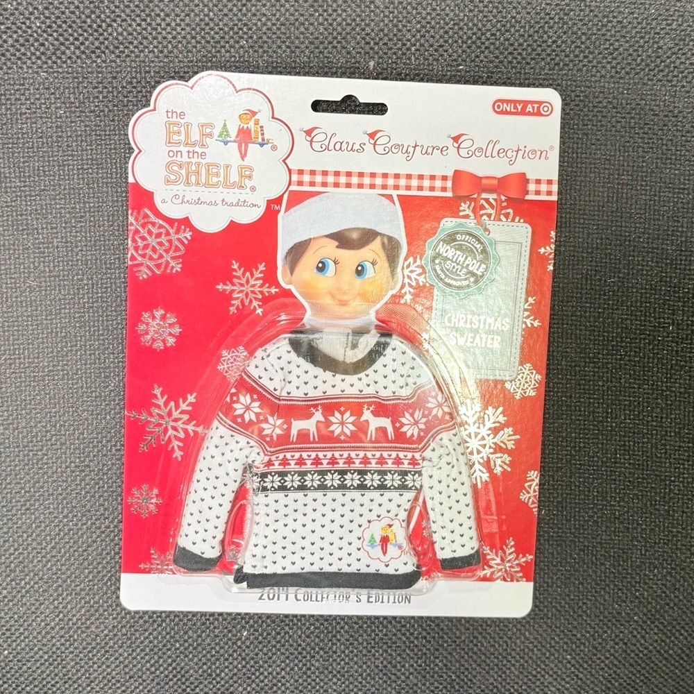 The Elf On The Shelf Claus Couture Collection Christmas Sweater 2014 Collectors